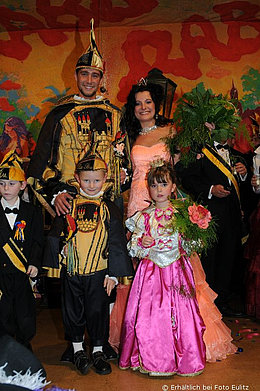 Prinz Kai I und Prinzessin Anna I regieren bis 16. Februar 2010 im Narrenreich von Radeburg